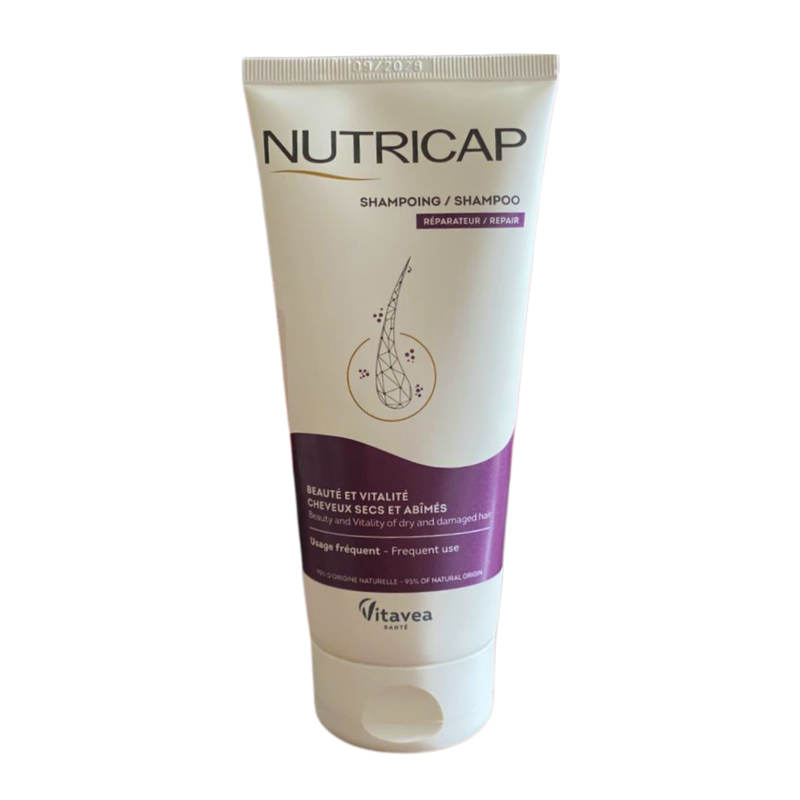 NUTRICAP SHAMPOING REPARATEUR CHEVEUX SECS ABIMES 200ML 1 nutricap shampoing reparateur cheveux secs abimes ml