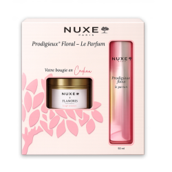 NUXE COFFRET PRODIGIEUX FLORAL LE PARFUM 50ML+BOUGIE (OFFERT) 2 nuxe coffret prodigieux floral le parfum mlbougie offert