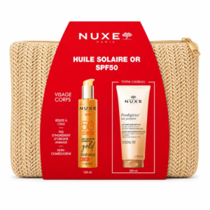 nuxe huile solaire or spflait de corps sublimateur ml trousse offert