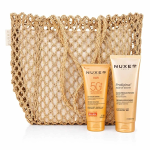 nuxe lait solaire fondant spf mlhuile de douche ml offertsac de plage offert