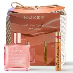 NUXE TROUSSE HUILE PRODIGIEUSE OR FLORALE 50ML+CRACKER HUILE PRODIGIEUSE OR FORMAT ROLL ON 8ML(OFFERT) 4 nuxe trousse huile prodigieuse or florale mlcracker huile prodigieuse or format roll on mloffert