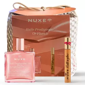 NUXE TROUSSE HUILE PRODIGIEUSE OR FLORALE 50ML+CRACKER HUILE PRODIGIEUSE OR FORMAT ROLL ON 8ML(OFFERT) 3 nuxe trousse huile prodigieuse or florale mlcracker huile prodigieuse or format roll on mloffert