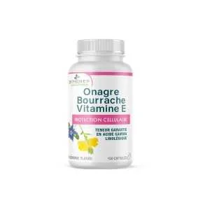 3 CHENES ONAGRE BOURRACHE VITAMINE E 150 CAPSULES 3 onagre bourrache vitamine e capsules