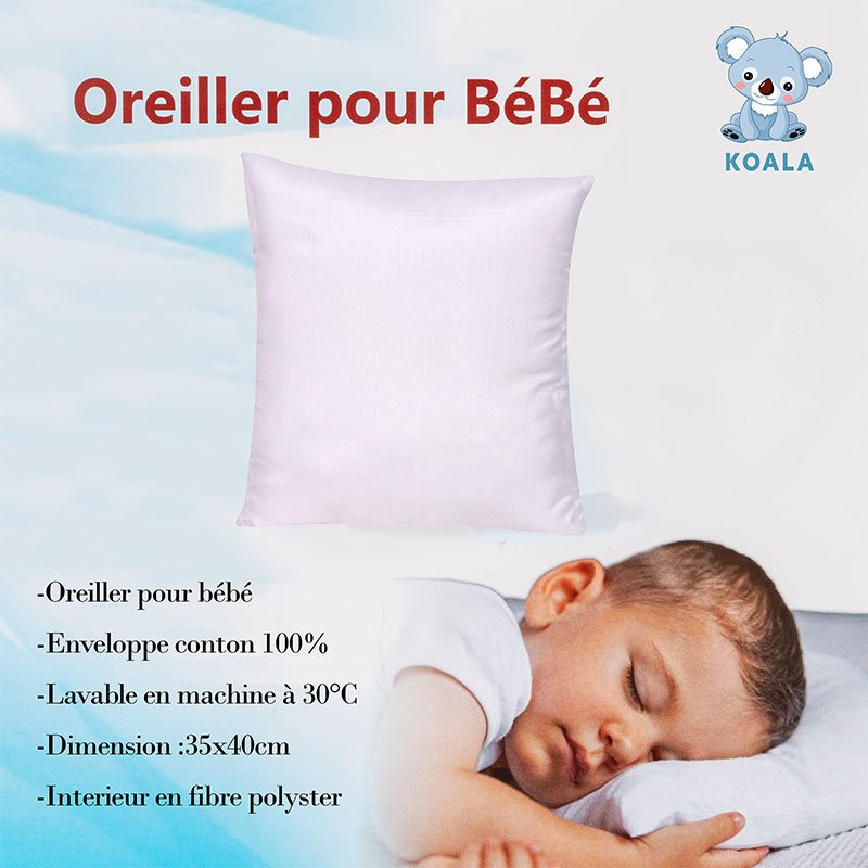 Oreiller KOALA pour bébé 35 x 40 cm - Blanc 3 oreiller koala pour b b x cm blanc aa