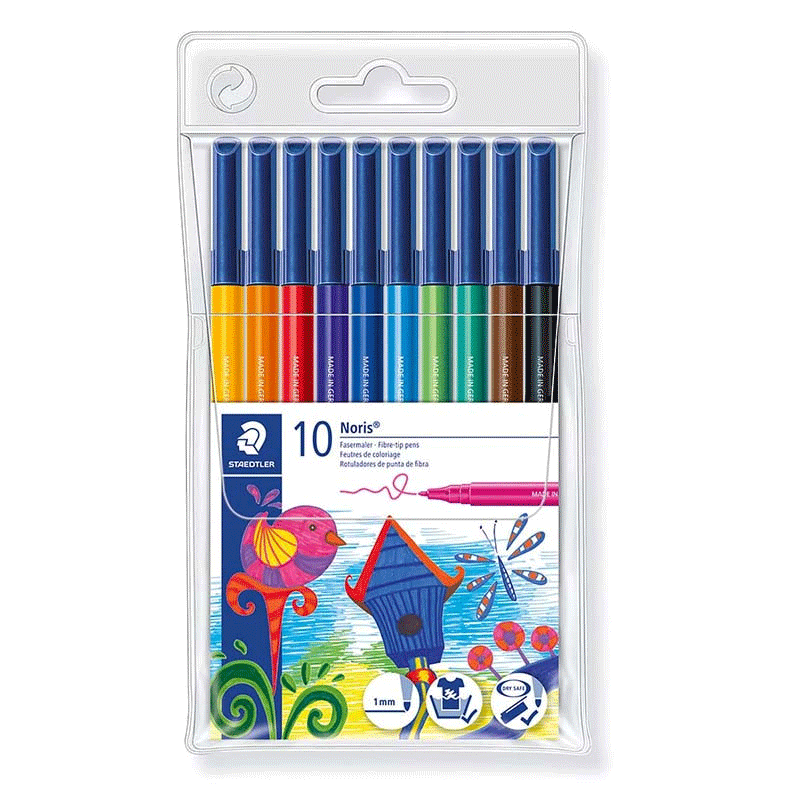 Pack de 10 Feutres de Coloriage STAEDTLER 326 WP10 1 pack de feutre de coloriage staedtler wp