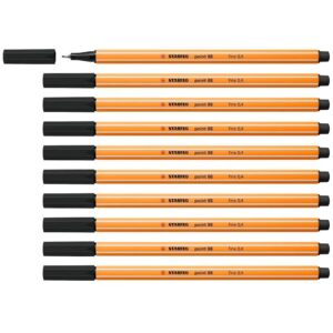 pack de stylos feutre stabilo point noir