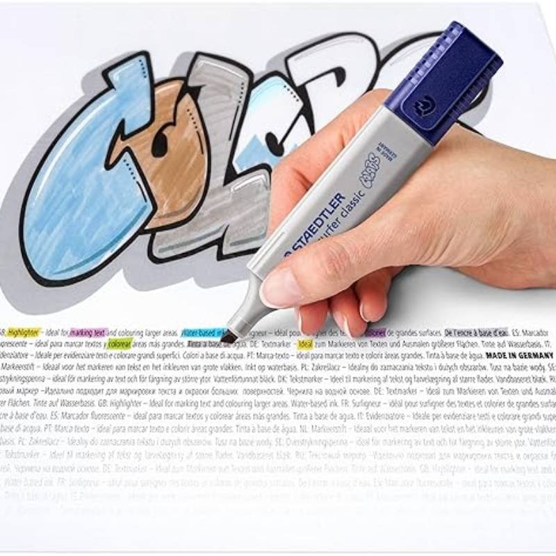 Pack de 10 Surligneurs STAEDTLER TEXTSURFER Classic - Gris Clair 2 pack de surligneurs staedtler textsurfer classic gris clair
