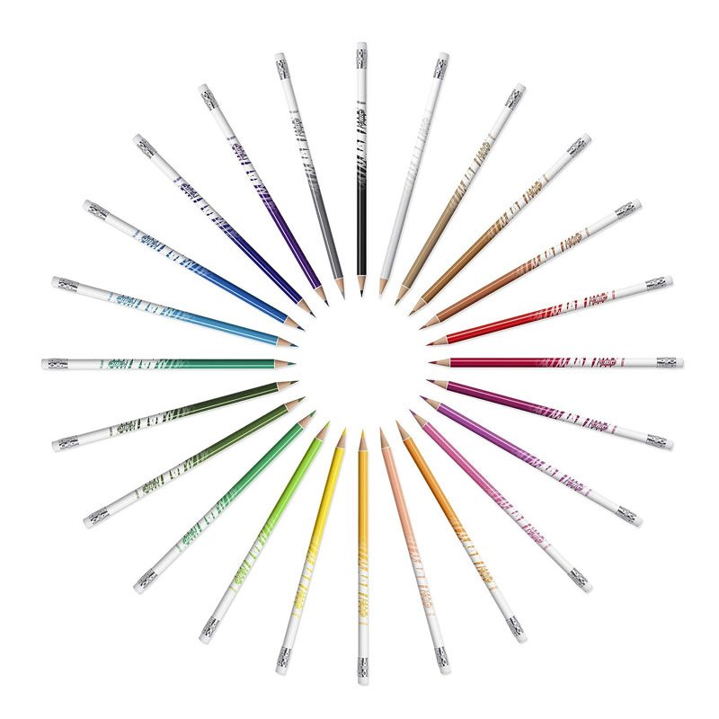 Pack de 12 Crayons Couleurs BIC Kids Evolution Illusion Avec Gomme 4 pack de crayons couleurs bic kids evolution illusion avec gomme