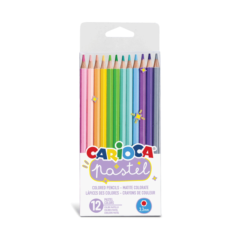Pack de 12 Crayons de Couleur CARIOCA 1 pack de crayons de couleur carioca