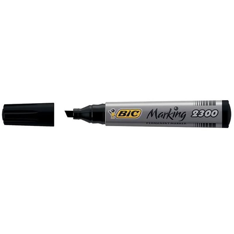 Pack de 12 Marqueurs Permanents BIC Marking 2300 - Noir 3 pack de marqueurs permanents bic marking noir
