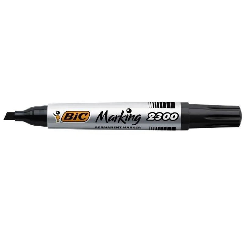 Pack de 12 Marqueurs Permanents BIC Marking 2300 - Noir 2 pack de marqueurs permanents bic marking noir