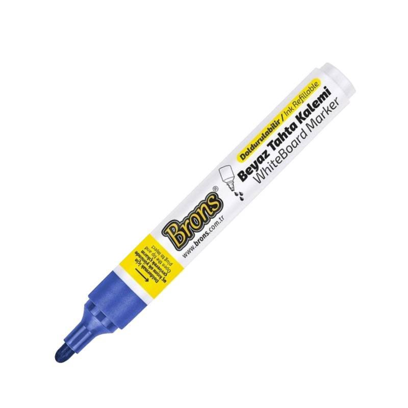 Pack de 12 Marqueurs Tableau BRONS Couleur Bleu 2 pack de marqueurs tableau brons couleur bleu