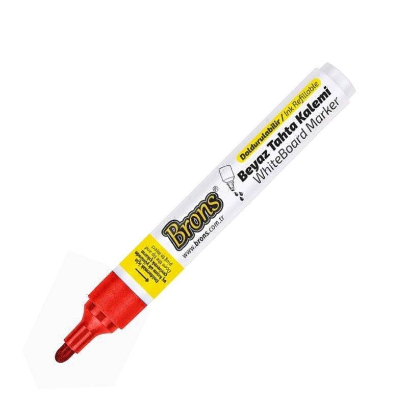 Pack de 12 Marqueurs Tableau BRONS Couleur Rouge 2 pack de marqueurs tableau brons couleur rouge