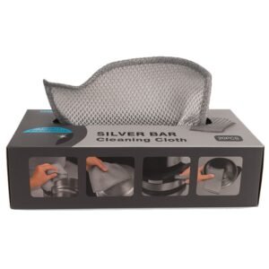 pack de chiffons de nettoyage en metal pour taches tenaces gris