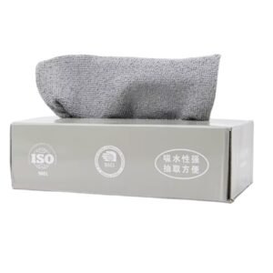 pack de serviettes de cuisine en microfibre gris