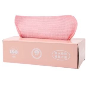 pack de serviettes de cuisine en microfibre rose