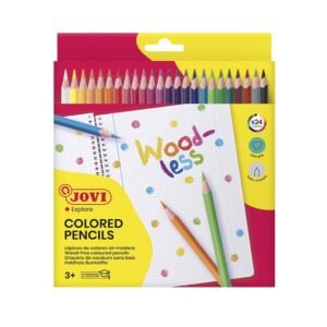 pack de crayon de couleurs jovi sans bois triangulaire woodless