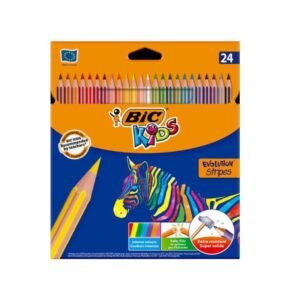 pack de crayons couleurs bic ecolution kids evolution