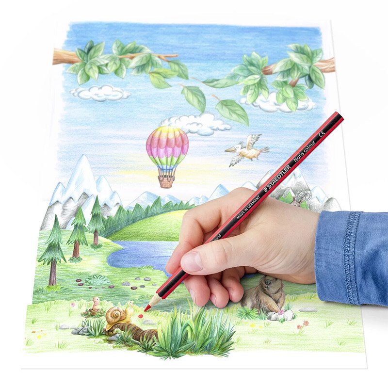 Pack de 24 Crayons STAETDLER Noris 185 couleur 3 pack de crayons de couleur noris
