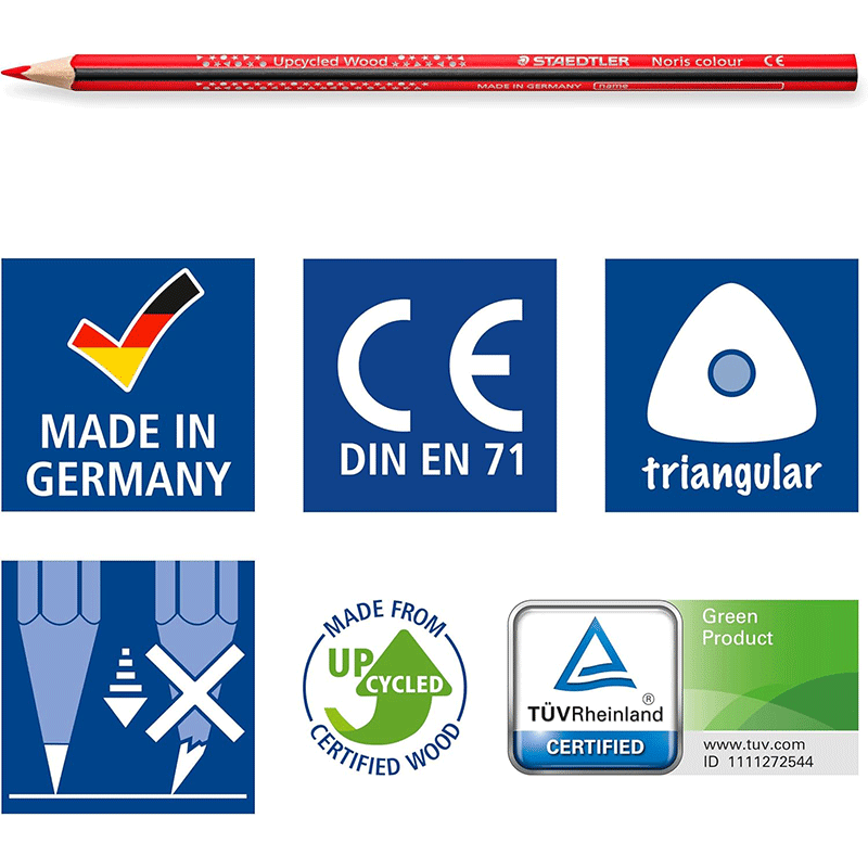 Pack de 24 Crayons STAEDTLER Noris 185 couleur 5 pack de crayons de couleur staedtler noris couleur
