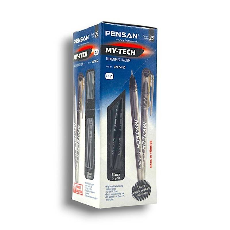 Pack de 25 Stylos à Bille PENSAN MY TECH - Noir 1 pack de stylos a bille pensan my tech noir
