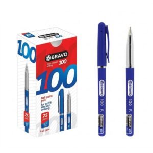 pack de stylos bravo a bille bleu