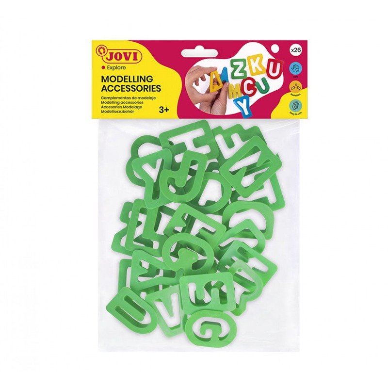 Pack de 26 moules en forme de lettre JOVI Pour modelage 1 pack de moules en forme de lettre jovi pour modelage