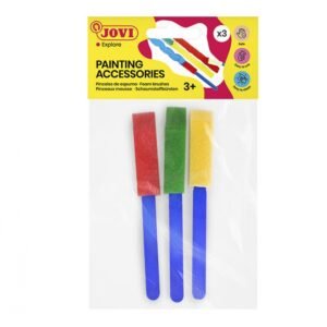 pack de petits pinceaux plats ponge jovi pour modelage