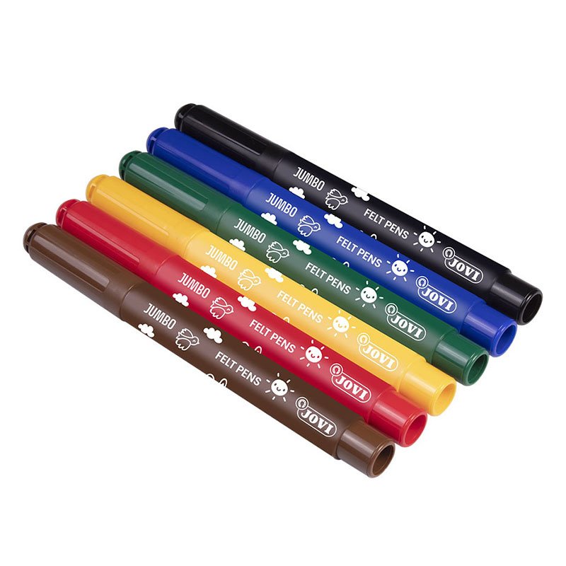 Pack de 6 Feutres JOVI MAXI Lavables 2 pack de feutres jovi maxi lavables