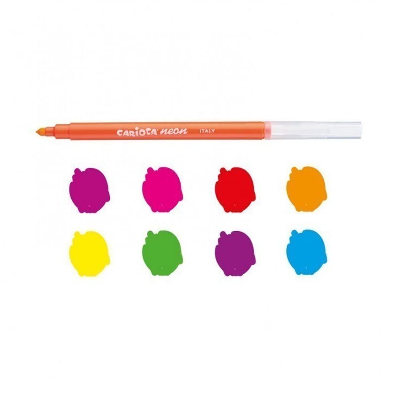 Pack de 8 Feutres CARIOCA Néon - Assortis 2 pack de feutres carioca n on