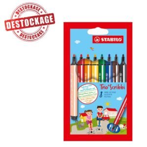 pack de feutres stabilo trio scribbi des
