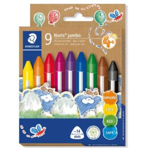 pack de crayons de cire staedtler noirs jumbo