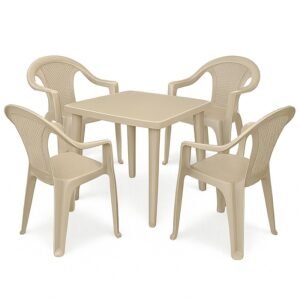 pack table et chaises en plastique grege