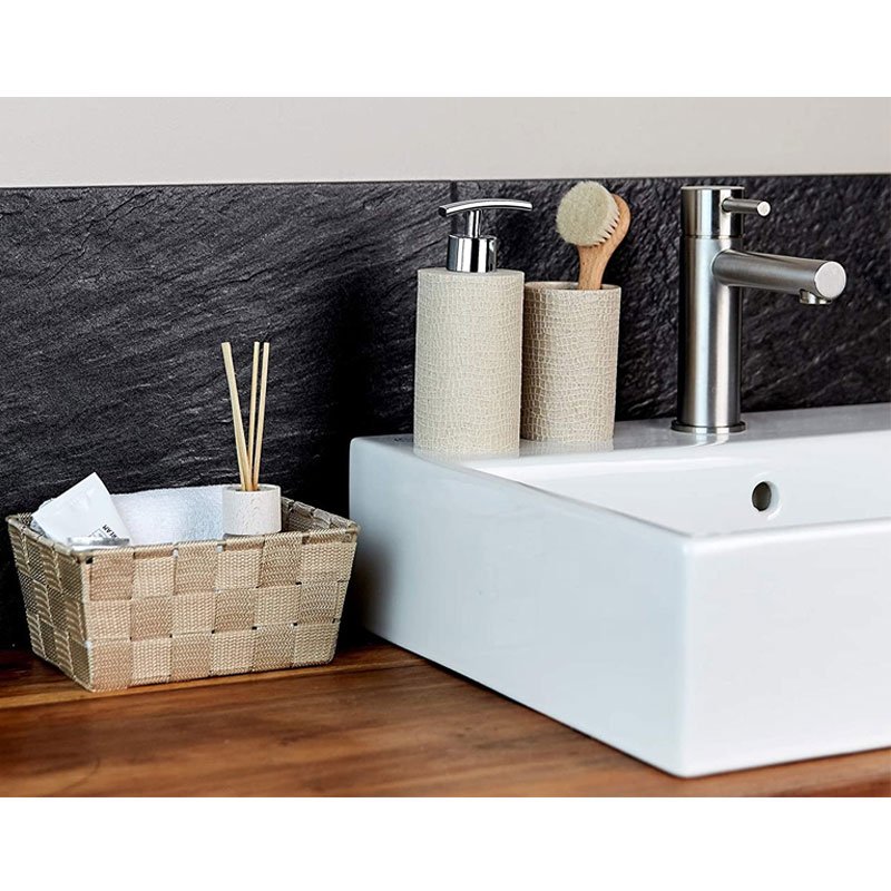 panier de salle de bains wenko adria mini long beige
