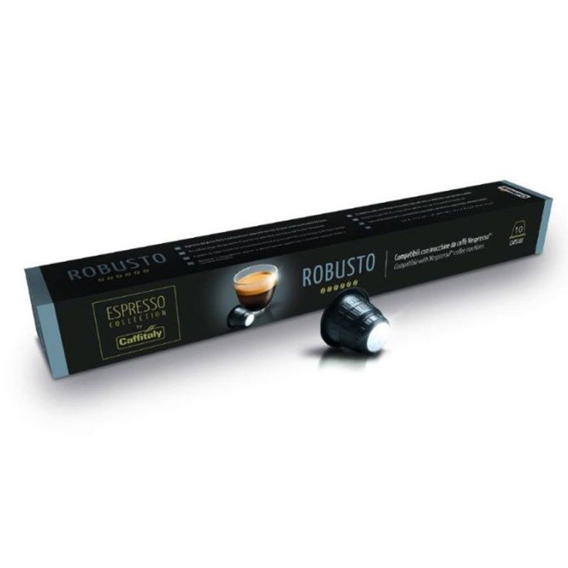 Paquet De 10 Capsules CAFFITALY Robusto Compatible Nespresso 1 paquet de capsules caffitaly robusto compatible nespresso a