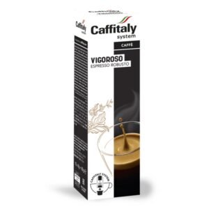 paquet de capsules caffitaly vigoroso avec filtres a