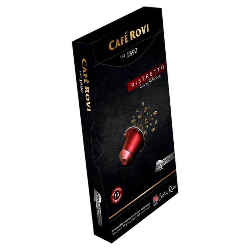 Paquet De 10 Capsules ROVI Alu Ristretto 2 paquet de capsules rovi alu ristretto