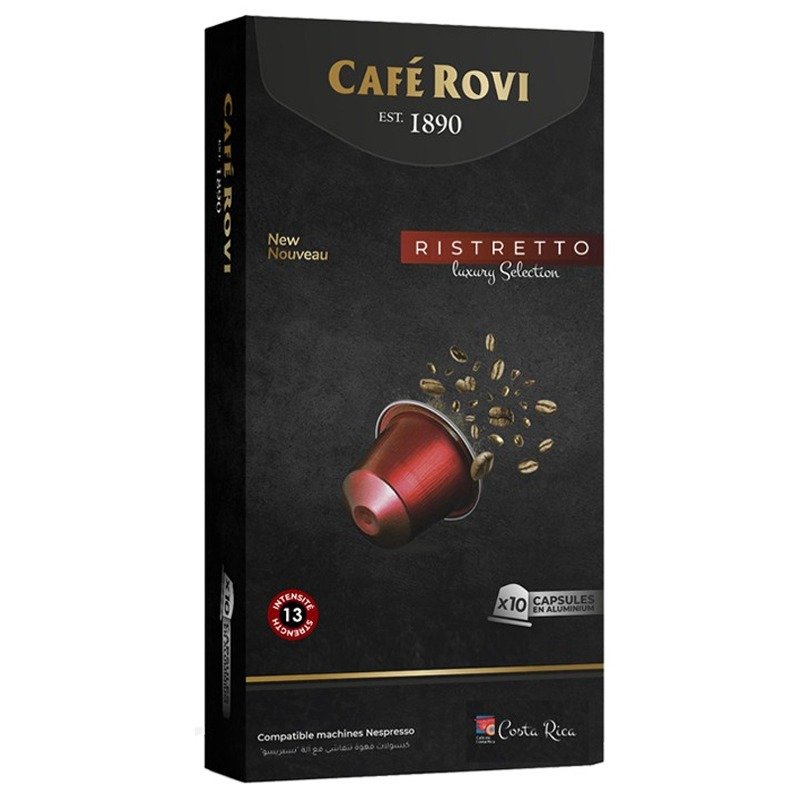 Paquet De 10 Capsules ROVI Alu Ristretto 1 paquet de capsules rovi alu ristretto