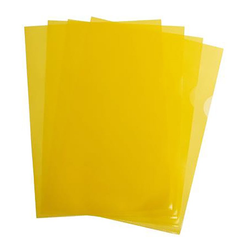Paquet de 100 Pochettes Coin PP COSTO - Jaune (71208) 1 paquet de pochettes coin pp costo jaune