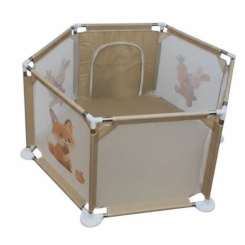 Parc de Jeu Sécurisé Pour Bébé - Beige 1 parc de jeu pour bebe beige