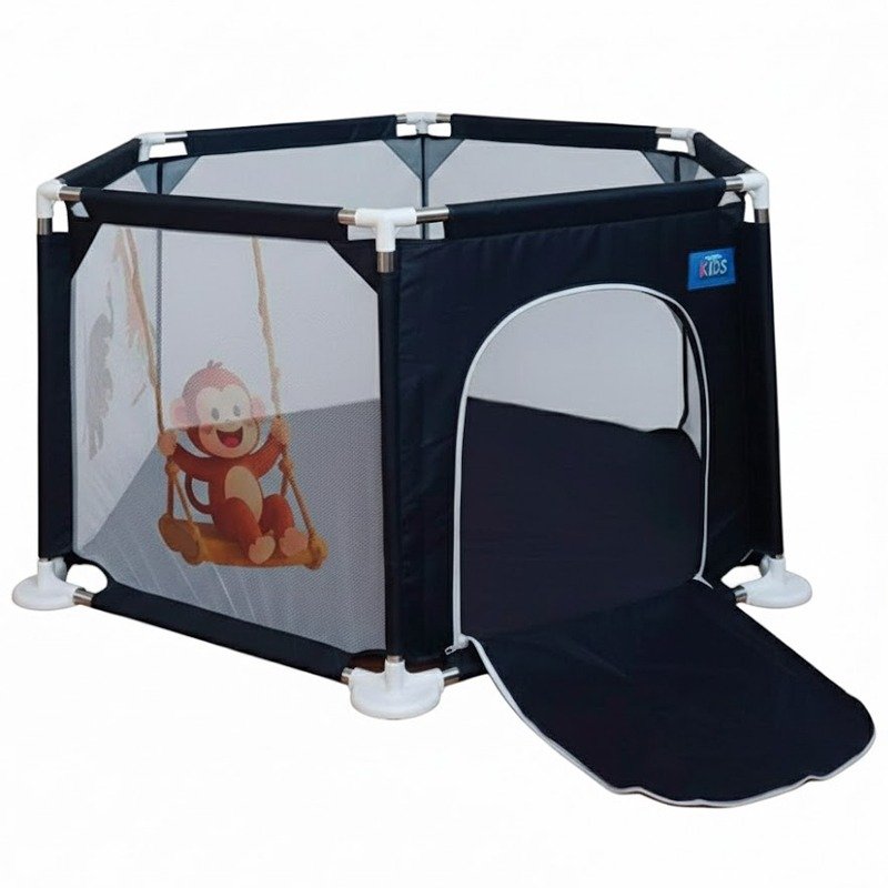 Parc de Jeu Sécurisé Pour Bébé - Bleu Marine 1 parc de jeu securise pour bebe bleu marine