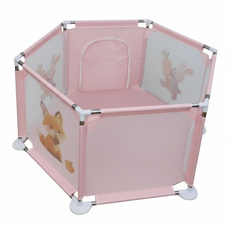 Parc de Jeu Sécurisé Pour Bébé - Rose bébé 2 parc de jeu securise pour bebe rose bebe