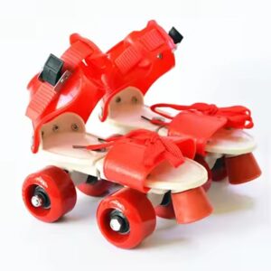 patins a roulettes reglables pour enfant rouge