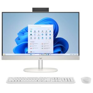 pc de bureau all in one hp ai crnk ultra u go go ssd blanc