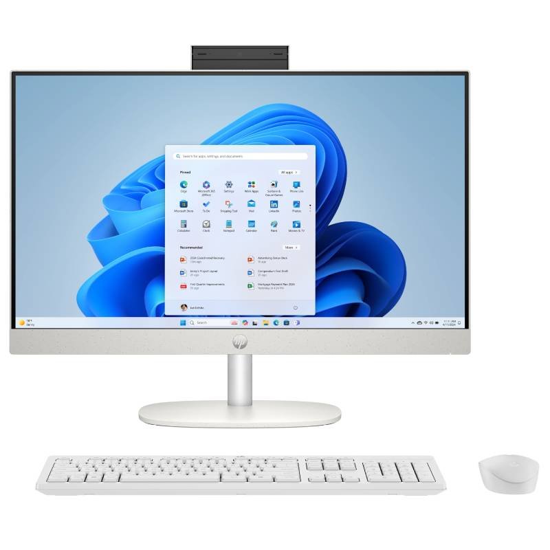 PC de Bureau All In One HP AI 24-cr2013nk Ultra 7 255U 16Go 512Go SSD - Blanc 1 pc de bureau all in one hp ai crnk ultra u go go ssd blanc