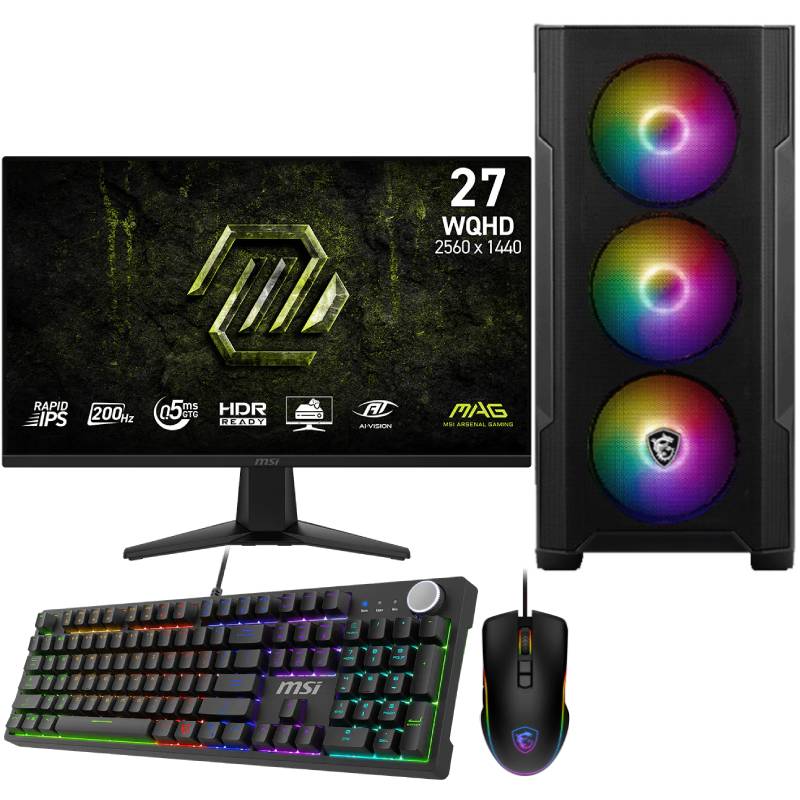 Pc de Bureau Gamer MYTEK i7 12è Gén 16G RTX 5060 Ti 16G 1 pc de bureau gamer mytek i e gen g rtx ti g