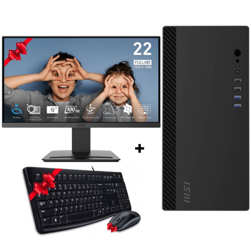 Pc de Bureau Pro MYTEK i5 12ème Gén 8Go 500Go SSD - Noir 1 pc de bureau pro mytek i eme gen go go ssd noir ql