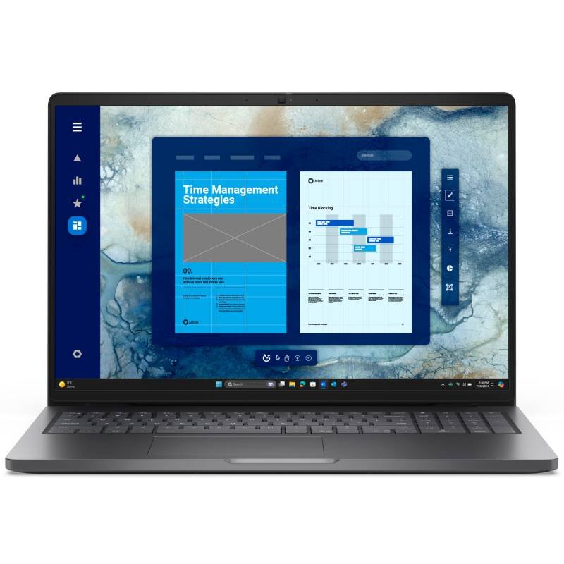 PC Portable DELL Pro 16 Intel Core 5 120U 8Go 512Go SSD - Gris 1 pc portable dell pro intel core u go go ssd silver a