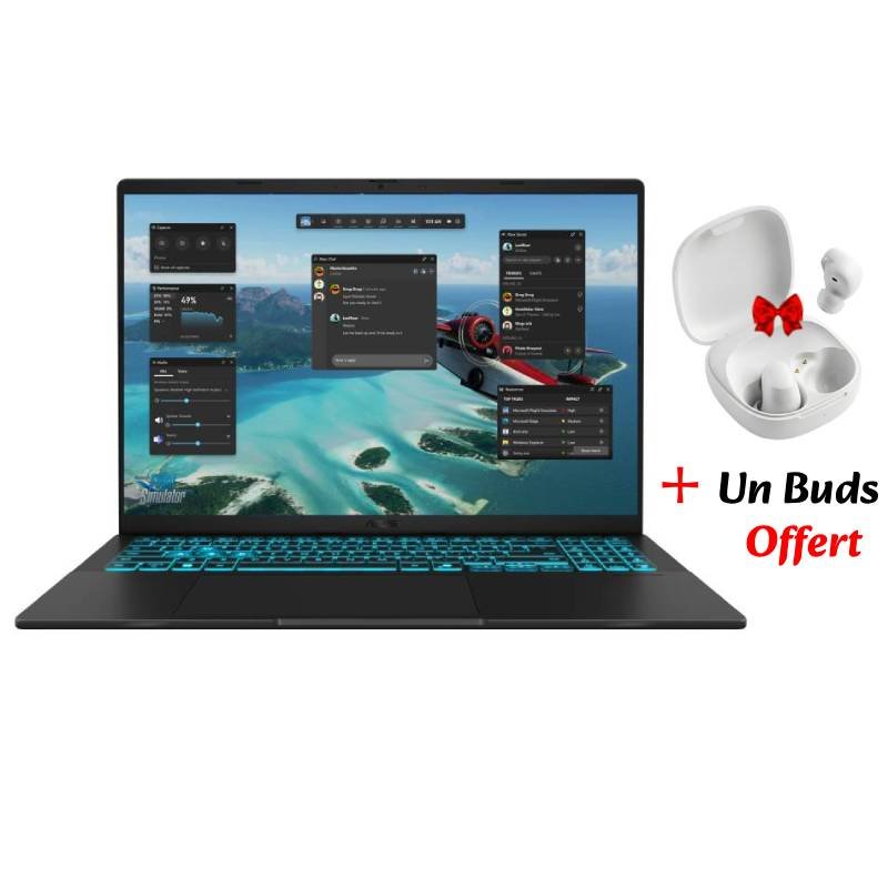 PC Portable Gamer ASUS V16 V3607VU Intel Core 5 210H 24G RTX4050 1 pc portable gamer asus v vvu intel core h g rtx za