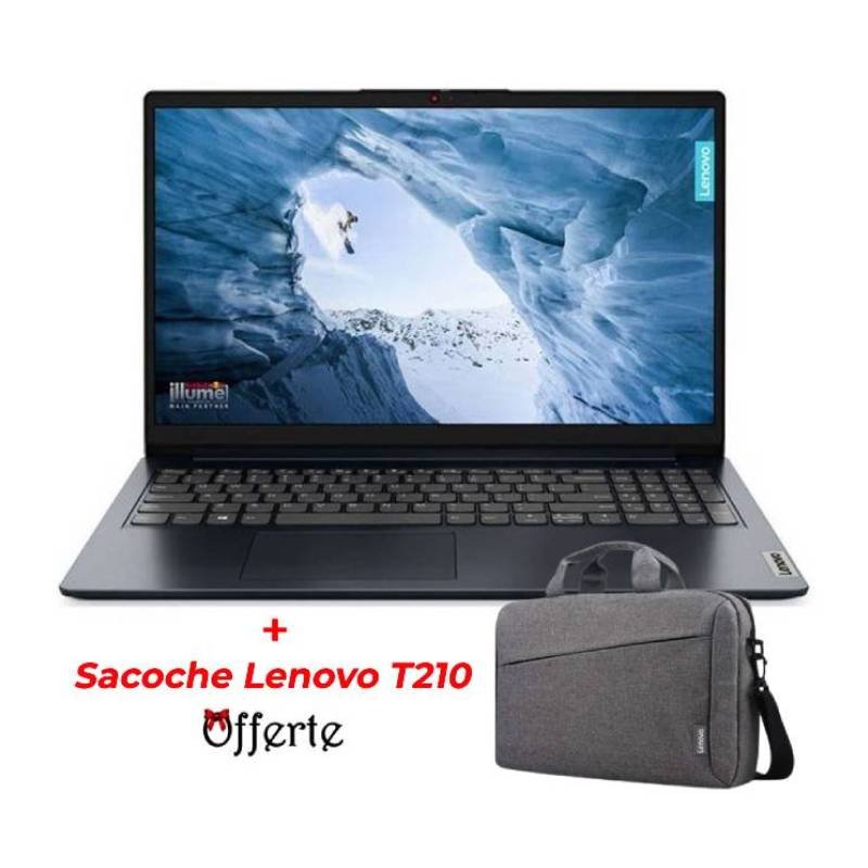 PC Portable LENOVO IdeaPad 1 15IJL7 Intel Celeron N4500 8G 256Go SSD 1 pc portable lenovo ideapad ijl intel celeron n g go ssd mt